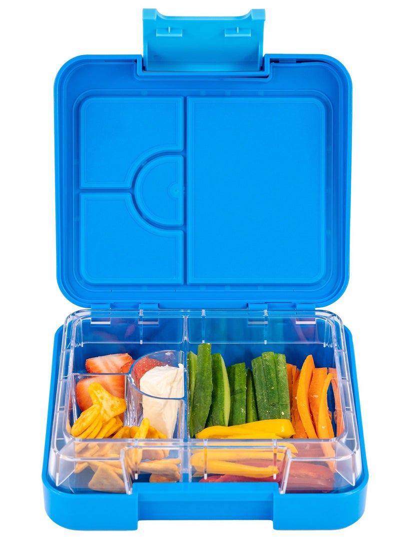 Snack Attack Lunch box Bento style Mini Snack Blue for kids Food Graded Materials BPA FREE & LEAK PROOF| Made of Triton Space Theme - Image 3