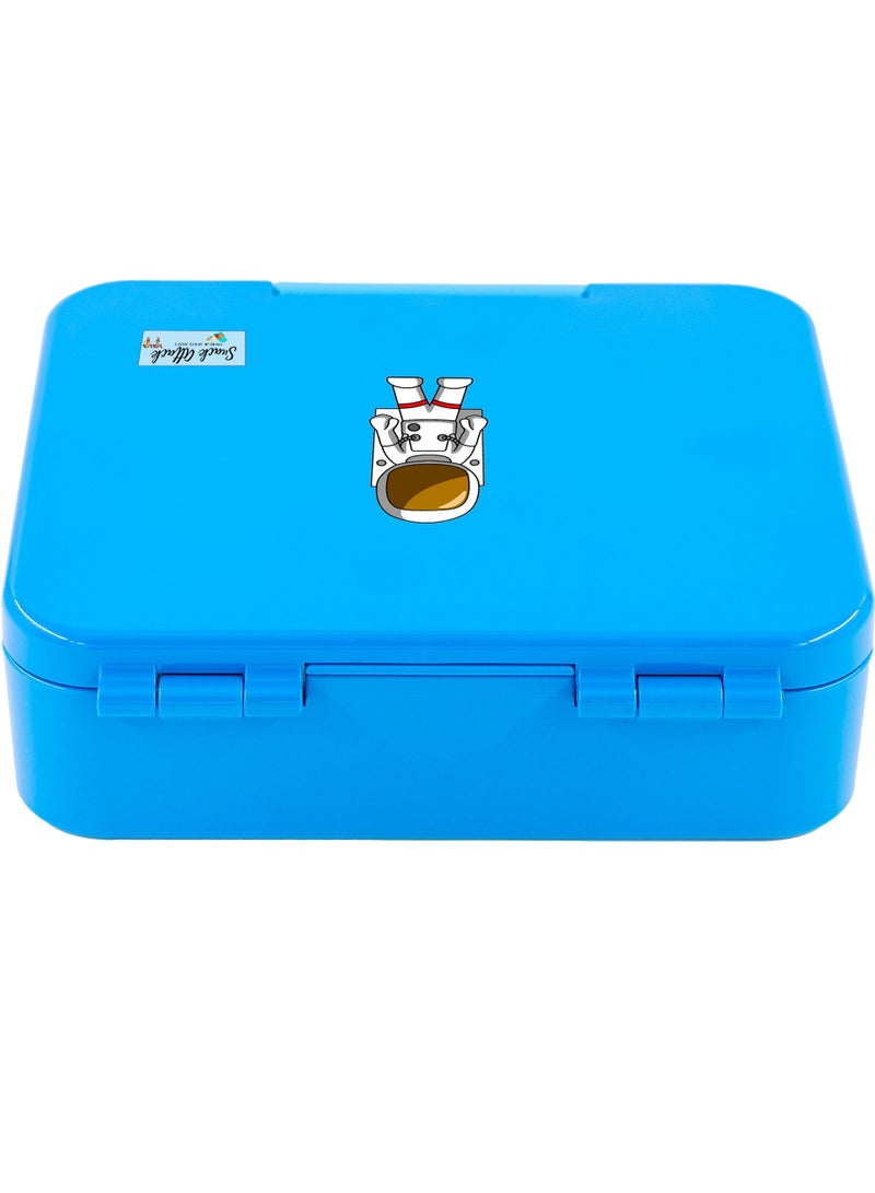 Snack Attack Lunch box Bento style Mini Snack Blue for kids Food Graded Materials BPA FREE & LEAK PROOF| Made of Triton Space Theme - Image 5
