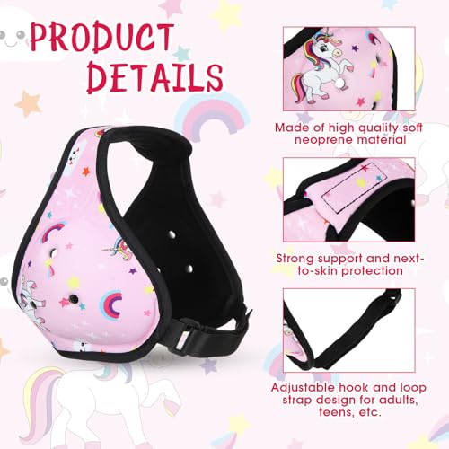 Tellegloww Wrestling Headgear for Kids Youth Soft Grappling Headgear Adjustable Wrestling Ear Guard for Adults(Pink,Unicorn Style) - Image 3
