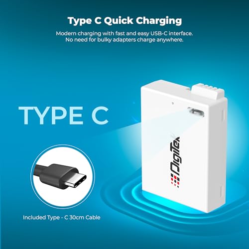 Digitek Platinum (LP-E8 Type C) 1120mAh Li-ion Battery for Canon DSLR Cameras with Type-C Charging Cable, for Canon PowerShot EOS 550D, 600D, 650D, 700D, Kiss X4–X7i, and Rebel T2i–T5i - Image 3
