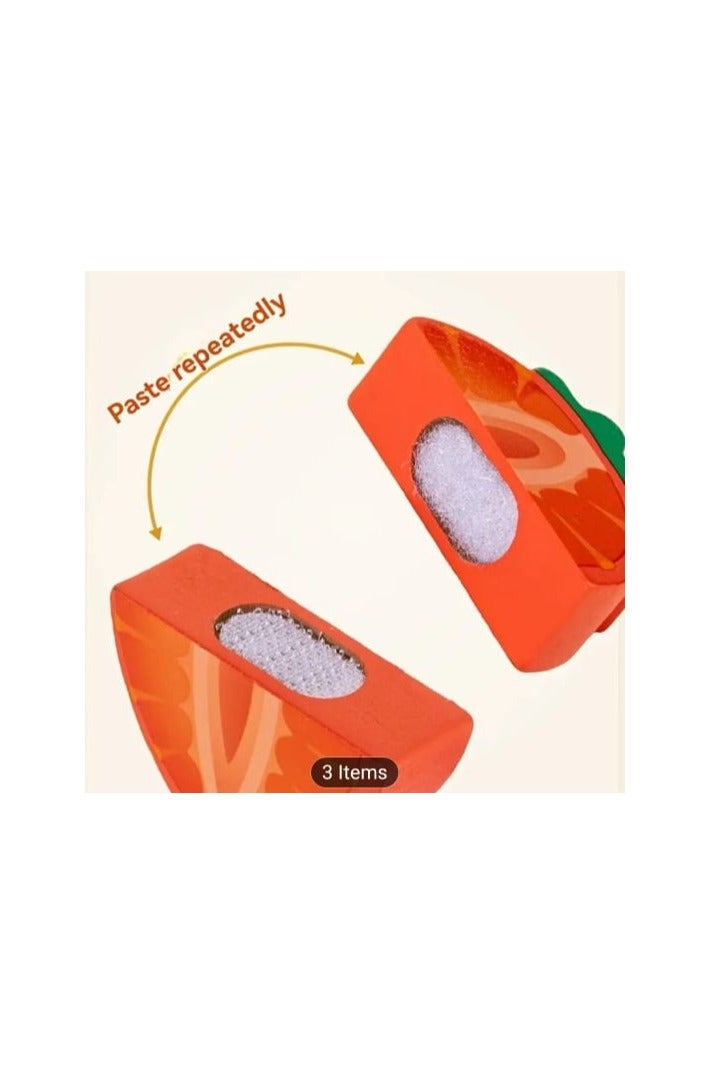 i diD Wooden Simulation for learning and Play Kitchen Cutting Set Toy, Realistic Fruit Food Design, Enhances Motor Skills and Social Abilities, Object Recognition, Role Play, Perfect Birthday Gift for Boys and Girls, Suitable for Christmas, Easter, Halloween, Wooden Toys - Image 4