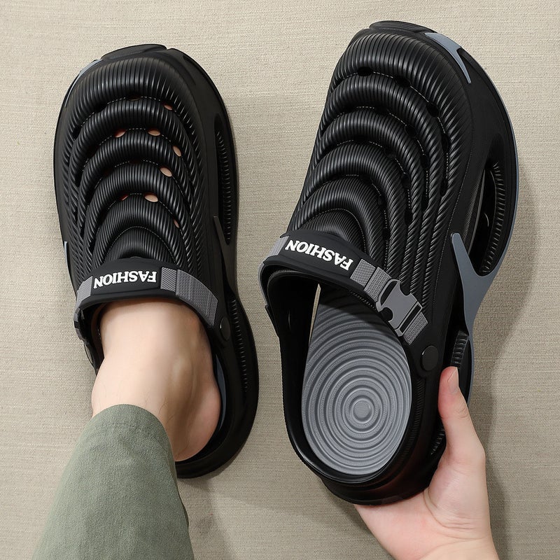 Thick Sole EVA Clog Sandals for Men Summer 2026 Non-slip Wear-resistant Driving Beach Shoes - Image 1