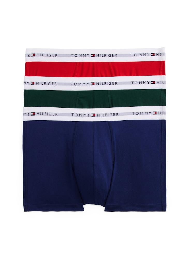 TOMMY HILFIGER 3 Pack Logo Band Trunks  - Image 1
