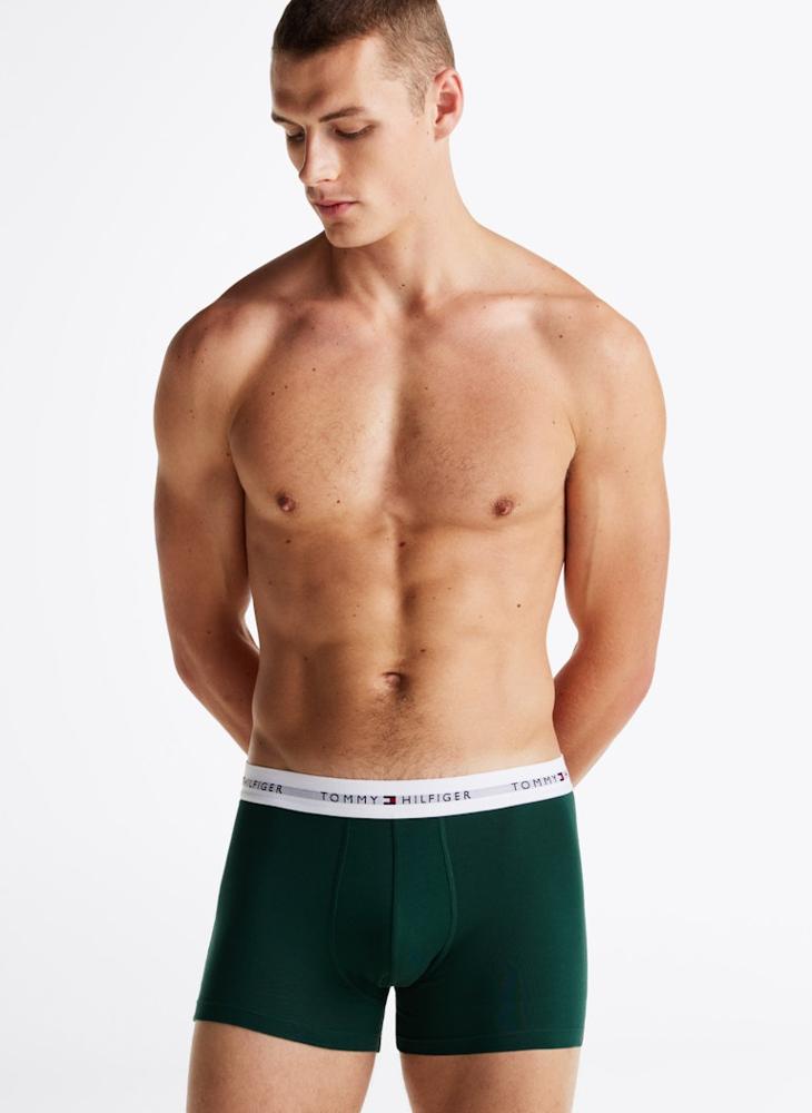 TOMMY HILFIGER 3 Pack Logo Band Trunks  - Image 4