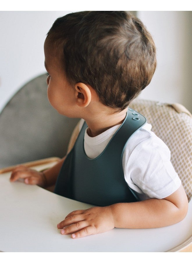 BEABA Silicone Baby Bib, Made With Soft Supple Silicone, Baby Bibs With Baby Food Catcher, Baby Boy Bibs Baby Girl Bibs, Baby Essentials For Baby Feeding (Charcoal) - Image 4