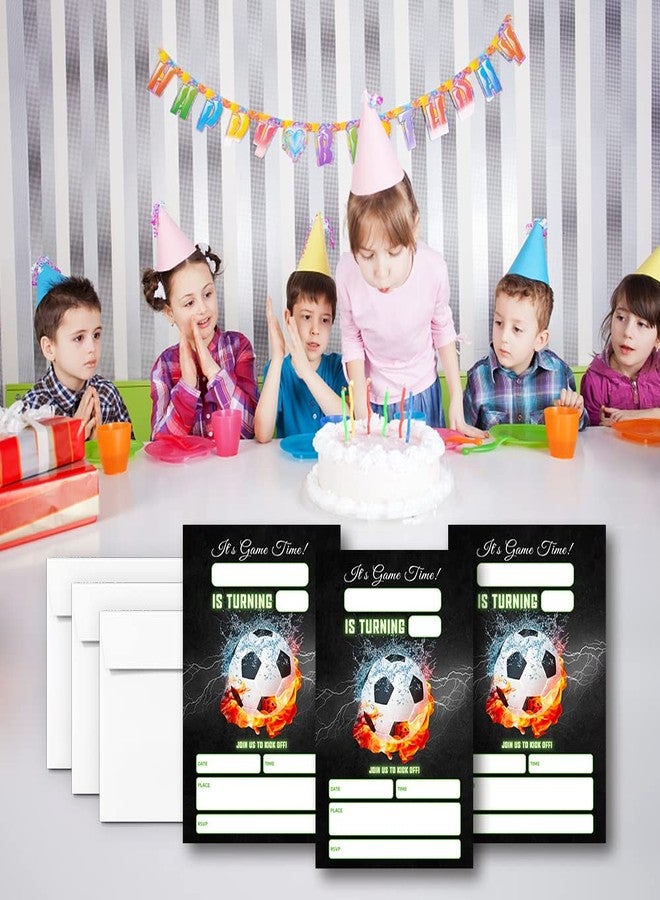 LoaHak Football Birthday Invitation, Soccer Birthday Invitation Digital, Football Birthday Party, Happy Birthday Party Invitations For Kids, Birthday Invitations. (043) - Image 3