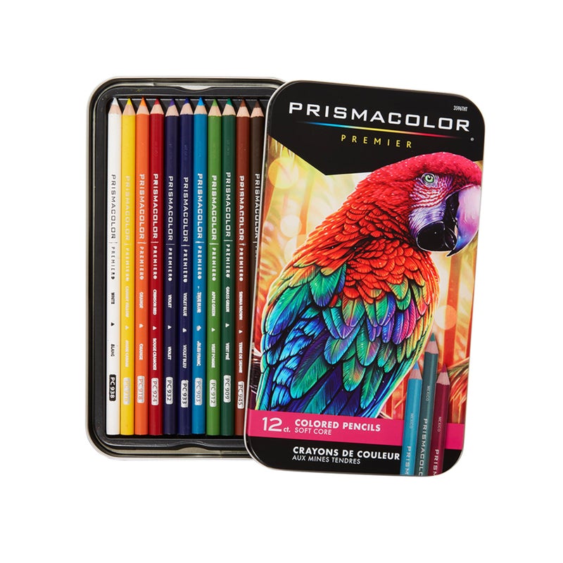 Prismacolor أقلام تلوين بريزماكولور بريميير، ناعمة القلب، تلوين للبالغين، 12 عبوة - Image 1