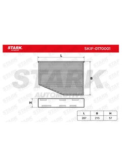 Stark STARK - POLLEN FILTER / CABIN FILTER FOR AUDI / VW - 1K1819653B / JZW819653B / 1K1819653 / 1K1819653A / 1K1819669  - Image 2