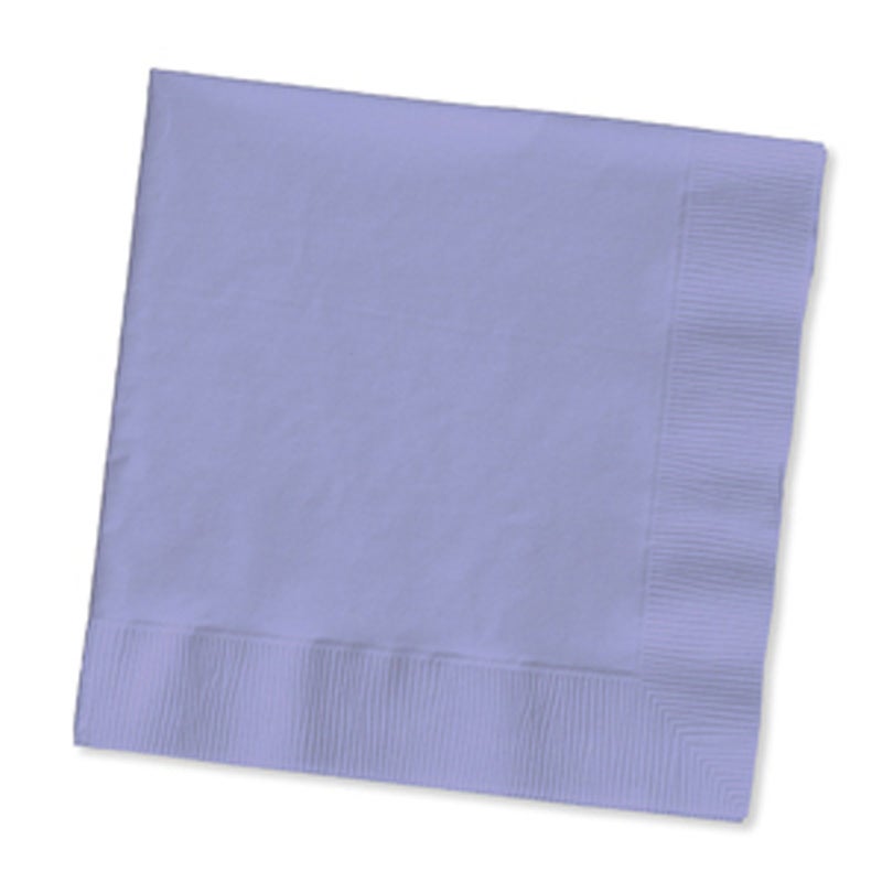 Creative Converting Touch of Color 2Ply 50 Count Paper Beverage Napkins Luscious Lavender