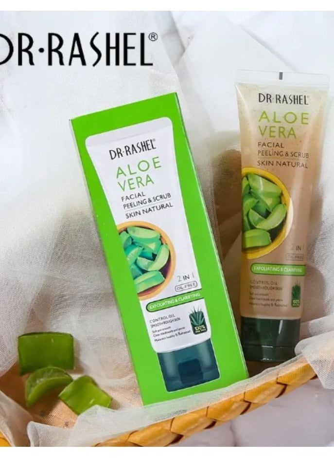 RASHELL - Aloe Vera Facial Peeling & Scrub 2 In 1 100 g - Image 1