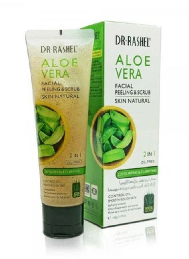 RASHELL - Aloe Vera Facial Peeling & Scrub 2 In 1 100 g - Image 1