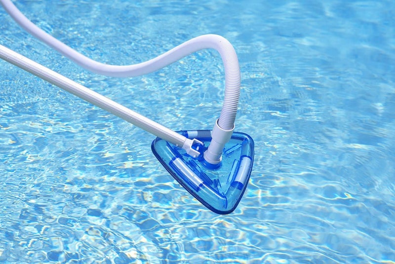 Poolmaster 27514 Clear View Transparent Weighted Triangle Vinyl Liner Swimming Pool Vacuum, Blue - Image 3