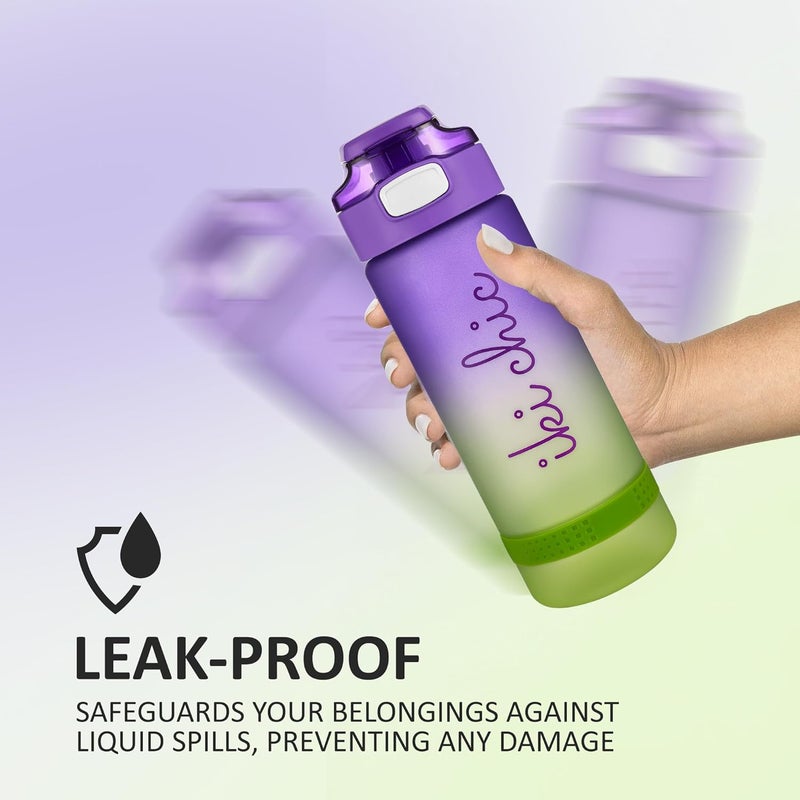Ant Esports Hydra GB750 750ml Sports Water Bottle with Time Marker & Straw,Dishwasher Safe/Leak-proof Drink Bottle/BPA Free/Non-Toxic Tritan Material/1 Click Open for Running Gym (Blue Gradient) - Image 5