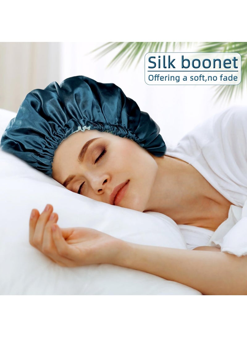 قبعة نوم من الحرير للنساء للشعر الطبيعي - Image 1