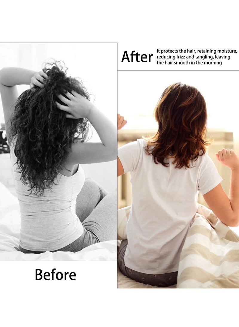 قبعة نوم من الحرير للنساء للشعر الطبيعي - Image 5