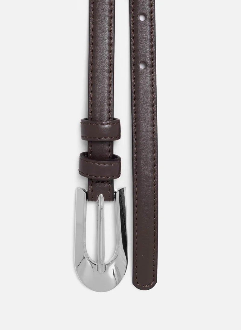 Lichi  Slim belt with wide buckle for Women | Best Price UAE