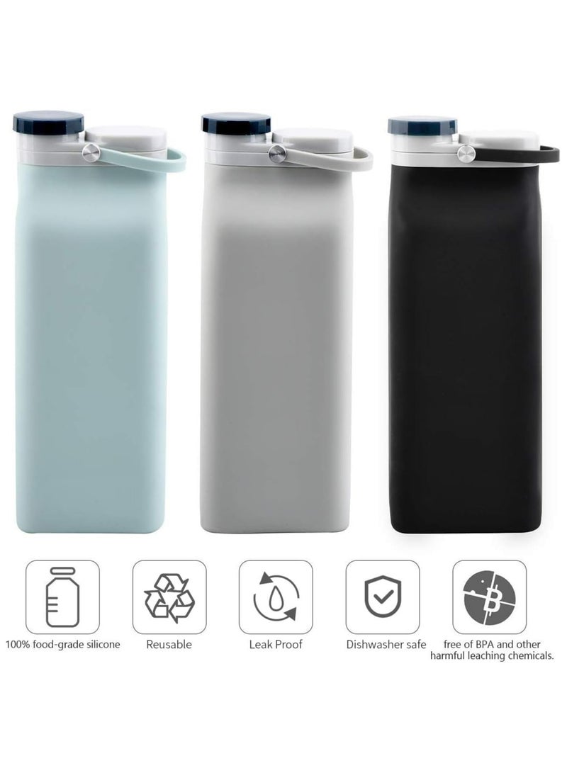 Oasisgalore Collapsible Water Bottle Foldable Water Bottle for Travel Sport  - Image 3