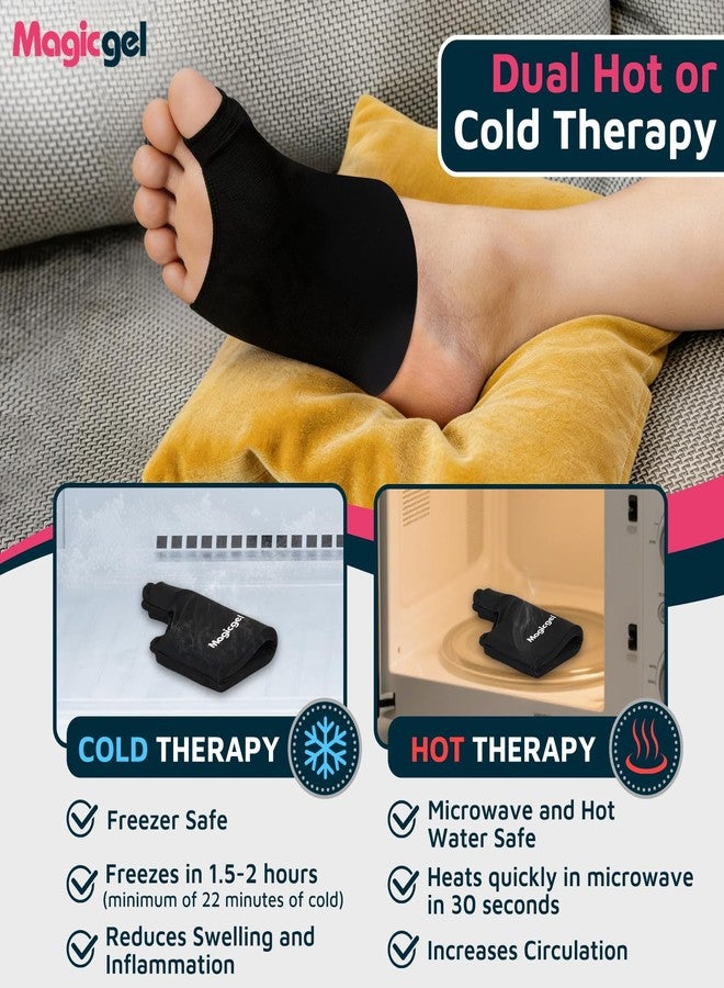Magic Gel Foot Ice Pack Wrap & Toe Wrap for Gout Relief, Bunion, Plantar Fasciitis, Turf Toe, Broken Toe, Swelling, Foot & Toe Pain Relief, Hot & Cold Gel Therapy, Reusable Compression Support - Image 4