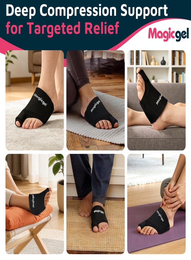Magic Gel Foot Ice Pack Wrap & Toe Wrap for Gout Relief, Bunion, Plantar Fasciitis, Turf Toe, Broken Toe, Swelling, Foot & Toe Pain Relief, Hot & Cold Gel Therapy, Reusable Compression Support - Image 5