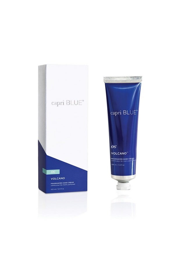Capri Blue Hand Cream For Dry Cracked Hands - Volcano Moisturizing Jojoba Oil & Shea Butter Lotion - Dry Hand Cream Travel Size Tube - Paraben, Sulfate, Cruelty-Free Vegan Lotion (3.4 Oz)  - Image 1