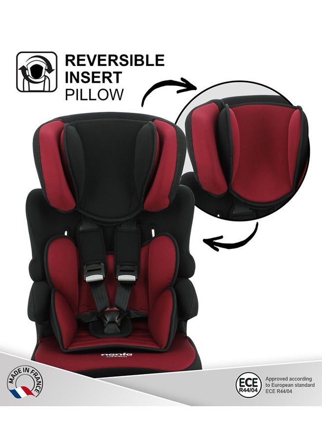 Nania - Beline Carseat For Group 1/2/3, 2 To 10 Years, 9 - 36 Kg,Bordeau - Image 1