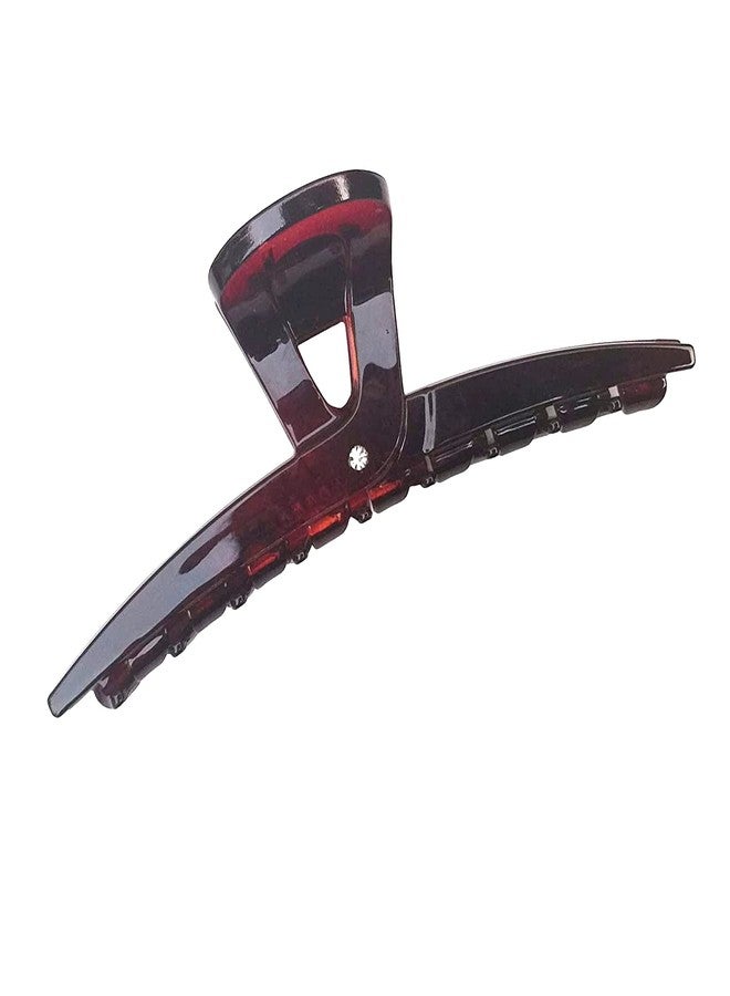 Parcelona French Pinch Tortoise Shell Covered Spring Crystal Jaw Hair Claw Clip Clamp Clutcher for Women - Image 1