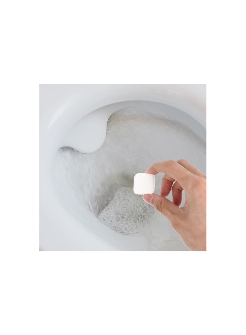 SYOSI Toilet Bowl Cleaner Effervescent Tablet, Toilet Cleaning Effervescent Cubes, Fresh Scent, for All-Around Cleanliness, Long Lasting Freshness and Brilliant Shine, Removes Hard Water (2 Boxes)  - Image 3