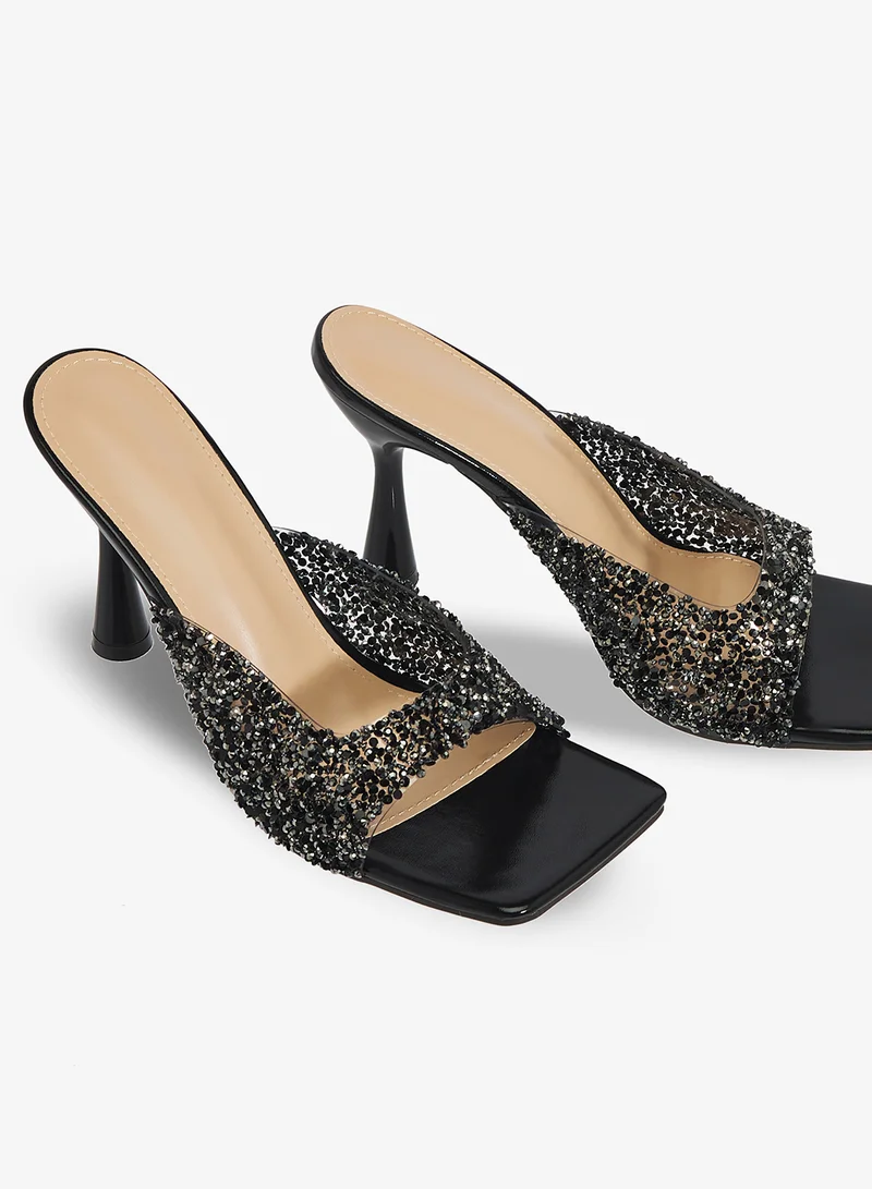 Ella Limited Edition Black heeled_sandals for Women | Best Price UAE