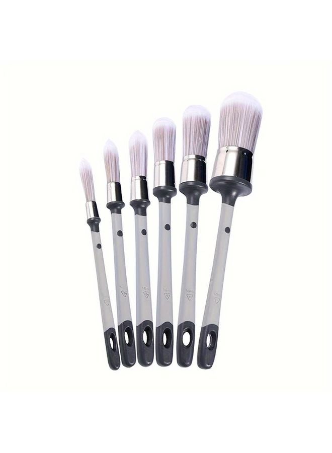 30 Size Round Head Paint Brush For Gaps Corners And Long Handle Brush For Paint Coating - Image 3