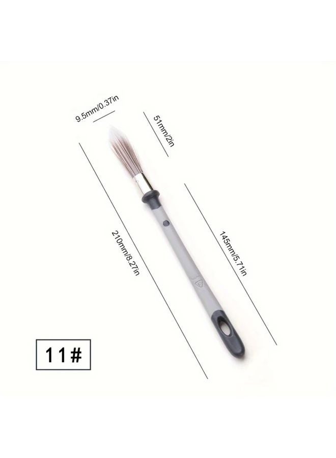 30 Size Round Head Paint Brush For Gaps Corners And Long Handle Brush For Paint Coating - Image 4