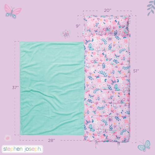 Stephen Joseph, Toddler All Over Print Nap Mat with Soft Blanket and Removable Pillow for Boys & Girls, Kids Sleeping Bag for Elementary, Daycare, Preschool with Carry Handle, Transportation - Image 3