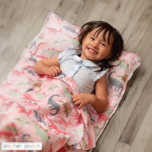 Stephen Joseph, Toddler All Over Print Nap Mat with Soft Blanket and Removable Pillow for Boys & Girls, Kids Sleeping Bag for Elementary, Daycare, Preschool with Carry Handle, Transportation - Image 2