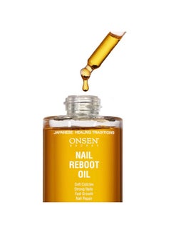 Onsen Secret Organic Cuticle Oil For Nails - Usa Made - Japanese Treatment For Damaged Nails - Natural Nail Oil Cuticle Repair - Visible Results For Perfect Nails - Nail Strengthener And Growth Reboot Oil 30Ml  - Image 1