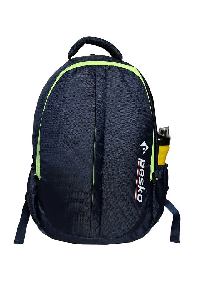 PESKO Laptop Backpack Backpack Bag For Sports And Travelling Use Green Black (Pack Of 1) - Image 2
