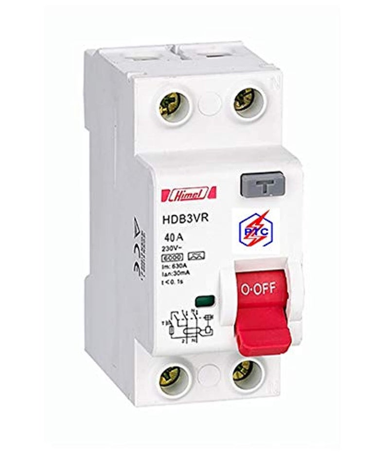 HIMEL 40A Earth Leakage Circuit Breaker (ELCB/RCCB)