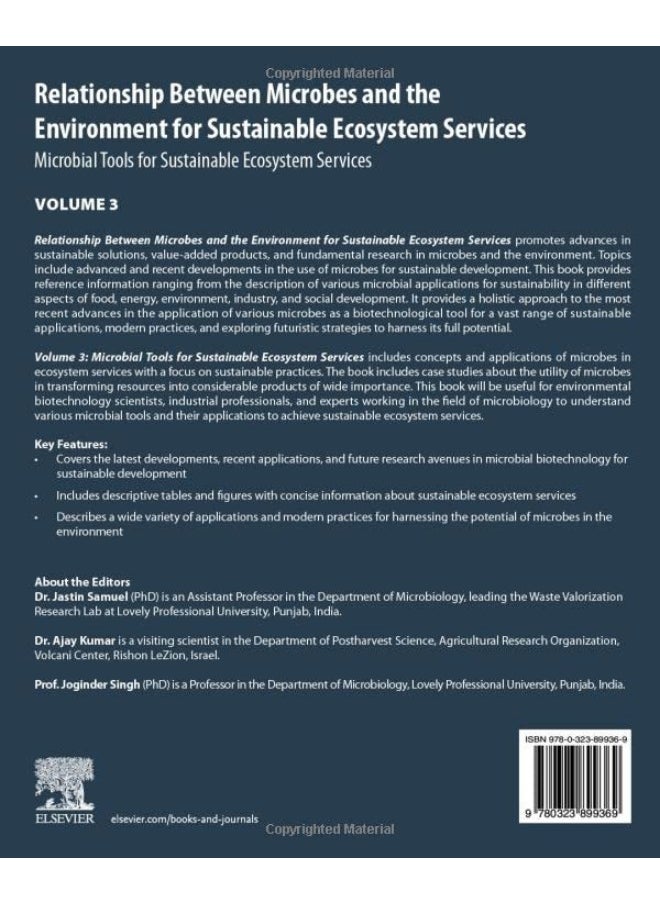 null - Relationship Between Microbes and the Environment for Sustainable Ecosystem Services, Volume 3: Microbial Tools for Sustainable Ecosystem Services - Image 1