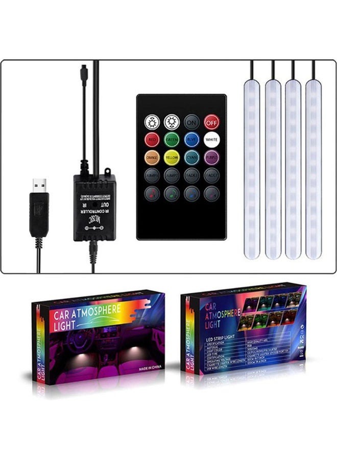 Loquat Car RGB LED Strip Light Atmosphere Foot Ambient Lights - Image 2