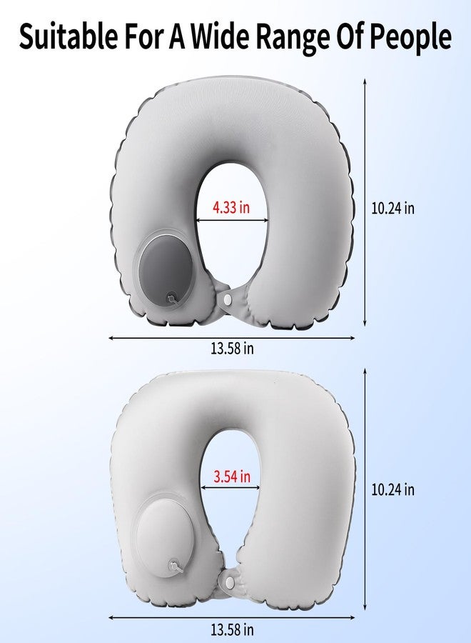 Fvbber Inflatable Travel Pillows, Large+medium-grey(2pack), 5 - Image 5
