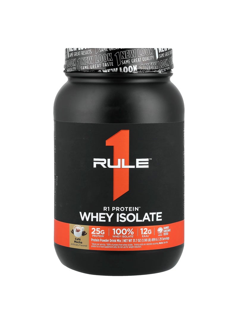 R1 Protein™ Whey Isolate, Cafe Mocha, 1.98 lb (899 g)