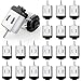 Mudder 20 Pieces Micro Electric Motor DC 153V 23000RPM Cars Toys Rectangular Small Electric Motor for DIY Toys Science Projects Metal Engine Motor Kit - Image 3