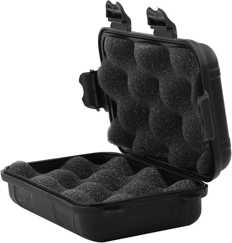 Small Black Shockproof Sealed Storage Box Portable Container for Outdoor Tools - Image 4