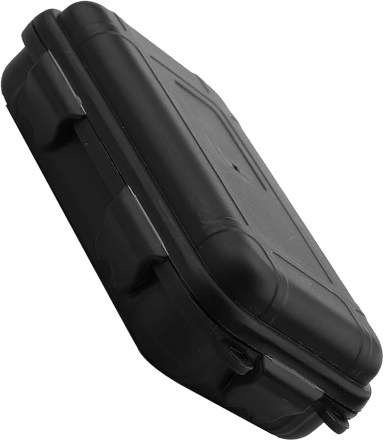 Small Black Shockproof Sealed Storage Box Portable Container for Outdoor Tools - Image 1