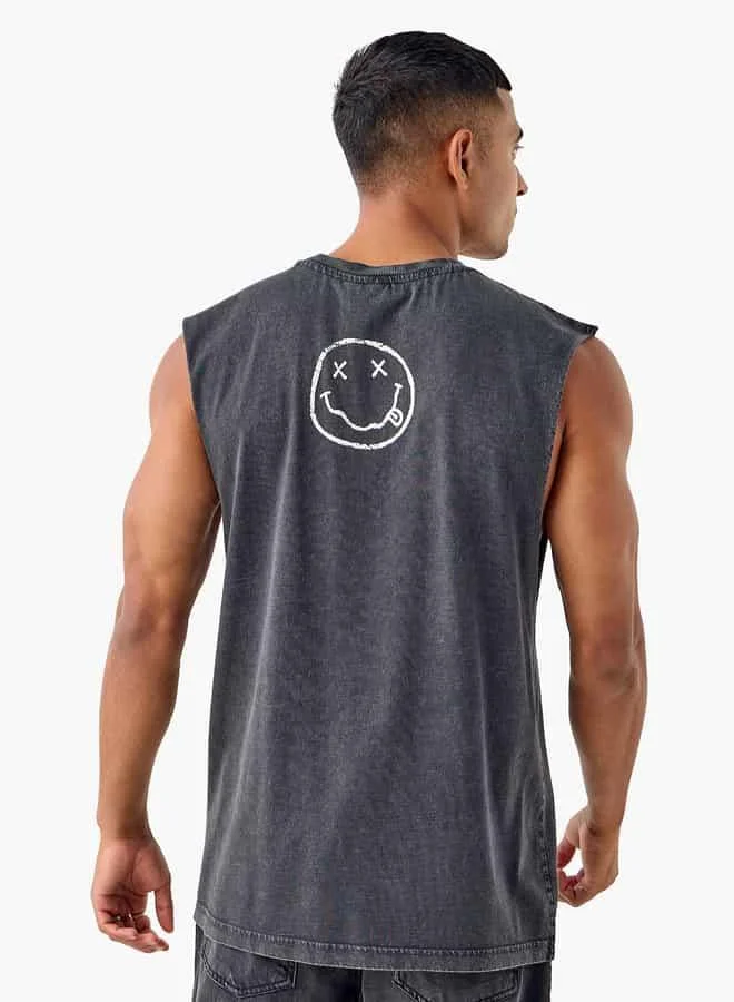 SP Characters Nirvana Print Sleeveless T-shirt