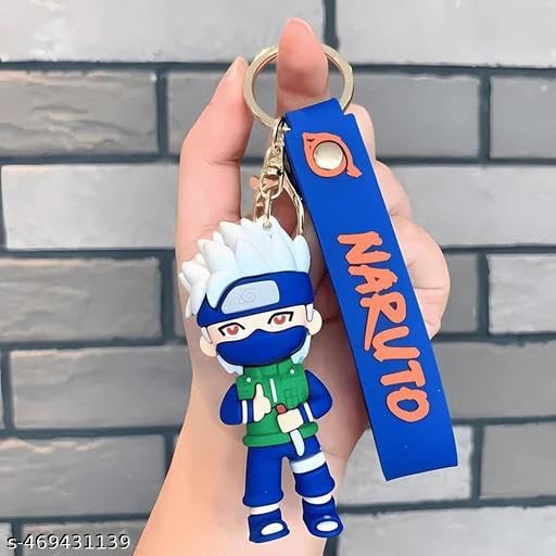 FowWelt Cartoon Keychain for Girls and Boys, Cute Keychains Accessories Keyring Key Wristlet Car Charms Backpack Key Chain (Naruuto B) - Image 3