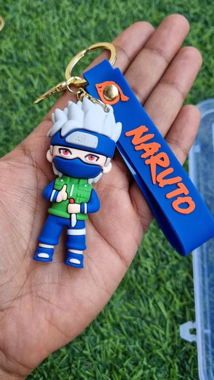 FowWelt Cartoon Keychain for Girls and Boys, Cute Keychains Accessories Keyring Key Wristlet Car Charms Backpack Key Chain (Naruuto B) - Image 2