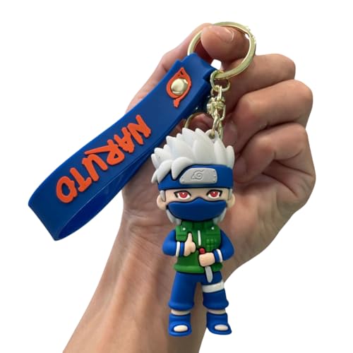 FowWelt Cartoon Keychain for Girls and Boys, Cute Keychains Accessories Keyring Key Wristlet Car Charms Backpack Key Chain (Naruuto B) - Image 4