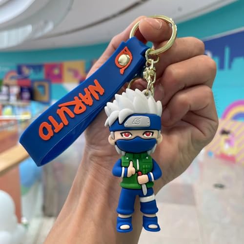 FowWelt Cartoon Keychain for Girls and Boys, Cute Keychains Accessories Keyring Key Wristlet Car Charms Backpack Key Chain (Naruuto B) - Image 1