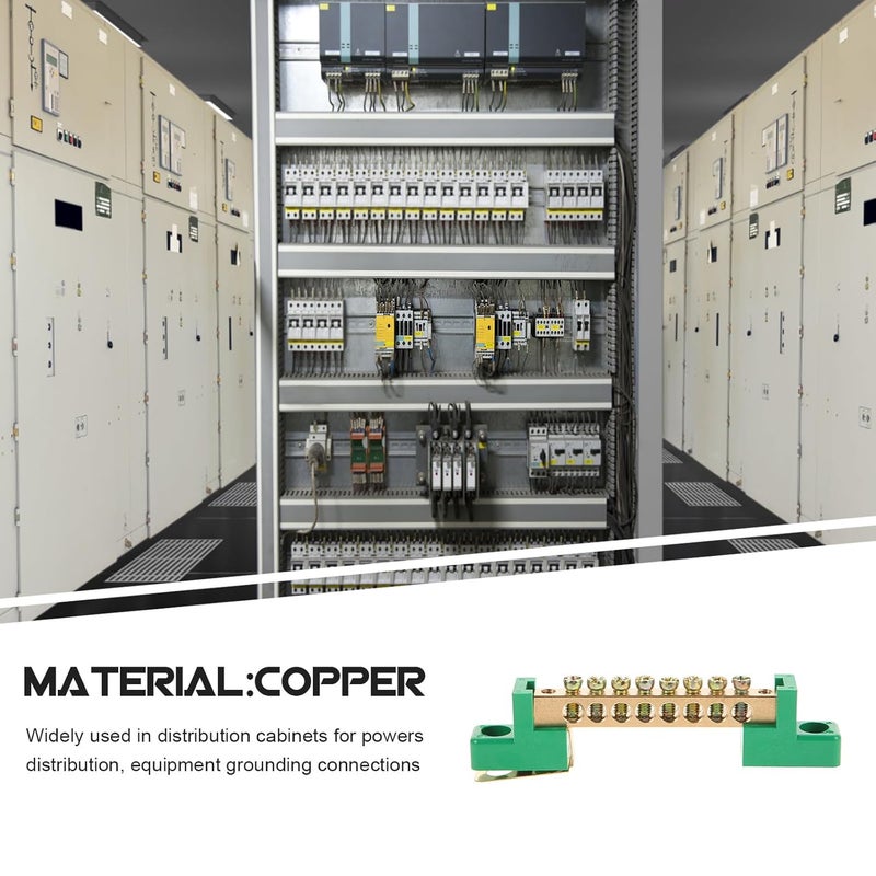 Global sizing options Didiseaon 2pcs Copper Grounding Bus Bar 6-Terminal Positions Green Insulated Ground Distribution Block for Electrical Wiring and Power Distribution Modern look Storage transit efficiency build Practical versatile construction Various size alternatives Low maintenance Low dust buildup Global flexible assemble picks Air & land transit compatible Flexible varied design Light precision processed material Multi-market matching options Globally selected raw material Different assemble options Multi-category warehouse equip Desert area eligible deliver Multi-use detailed build Strong durable raw material High precision lightweight material Classic design alternatives Most item matching trendy design Bug proof seal Fast & slow shipment compatible Local market compliant trusted quality All condition resistant crafted quality - Image 5