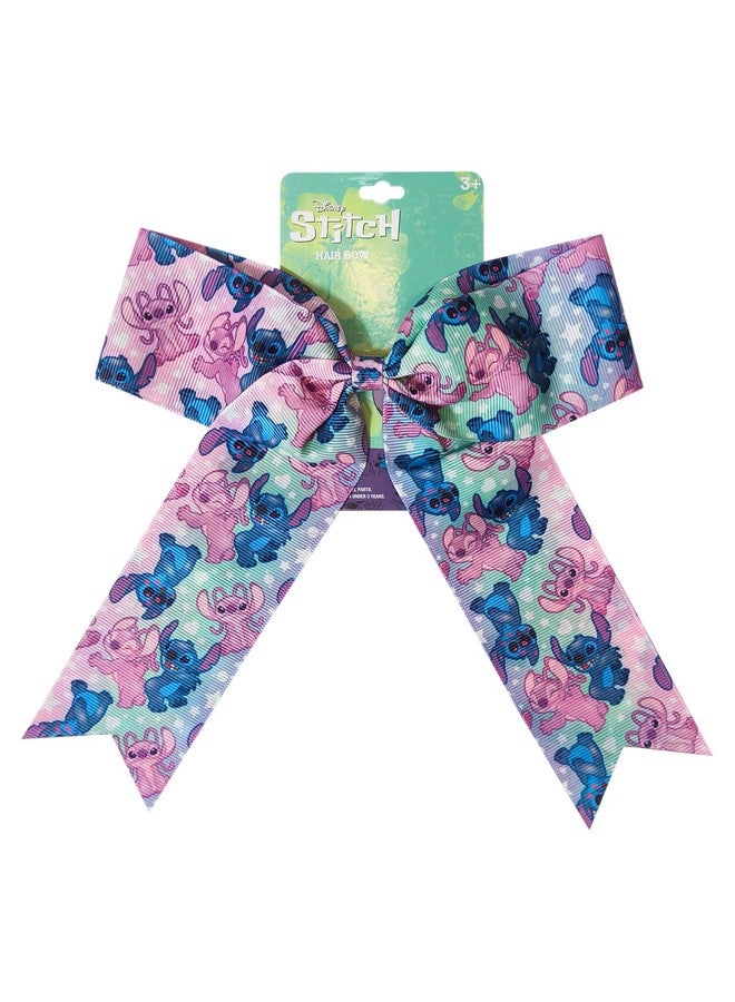 Luv Her LUV HER Disney Stitch Hair Bows For Girls - One Large Printed Hair Bow Featuring your Favorite Stitch Characters - Alligator Clip - Large Bows for Daily Styling or Special Occasions, Ages 3+ - Image 1