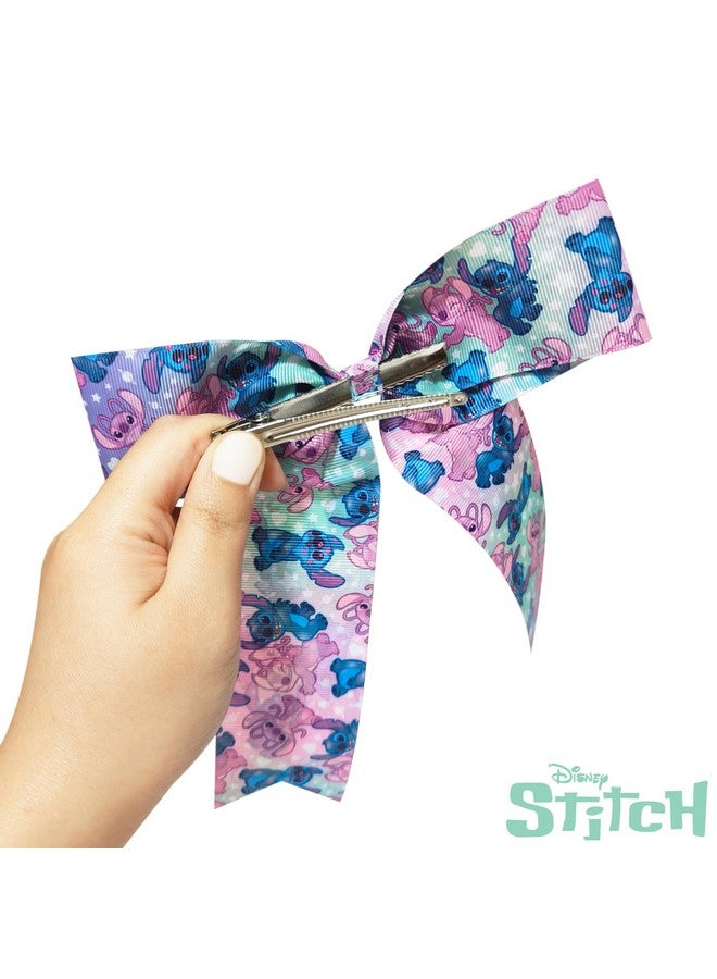Luv Her LUV HER Disney Stitch Hair Bows For Girls - One Large Printed Hair Bow Featuring your Favorite Stitch Characters - Alligator Clip - Large Bows for Daily Styling or Special Occasions, Ages 3+ - Image 3